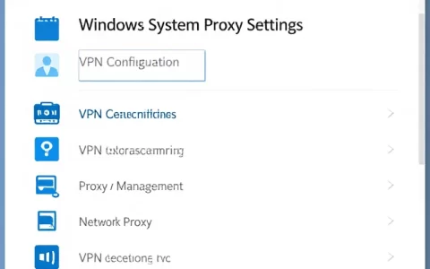 Windows系统代理设置：VPN配置与网络代理管理