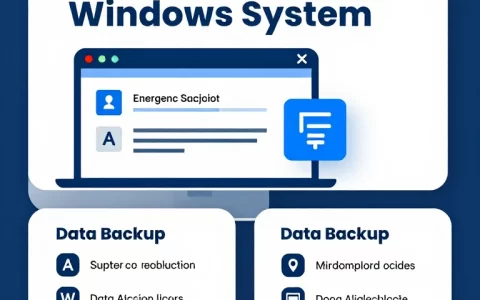 Windows系统重装与数据备份急救手册