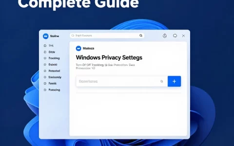 Windows隐私设置完全指南：关闭追踪与数据保护技巧