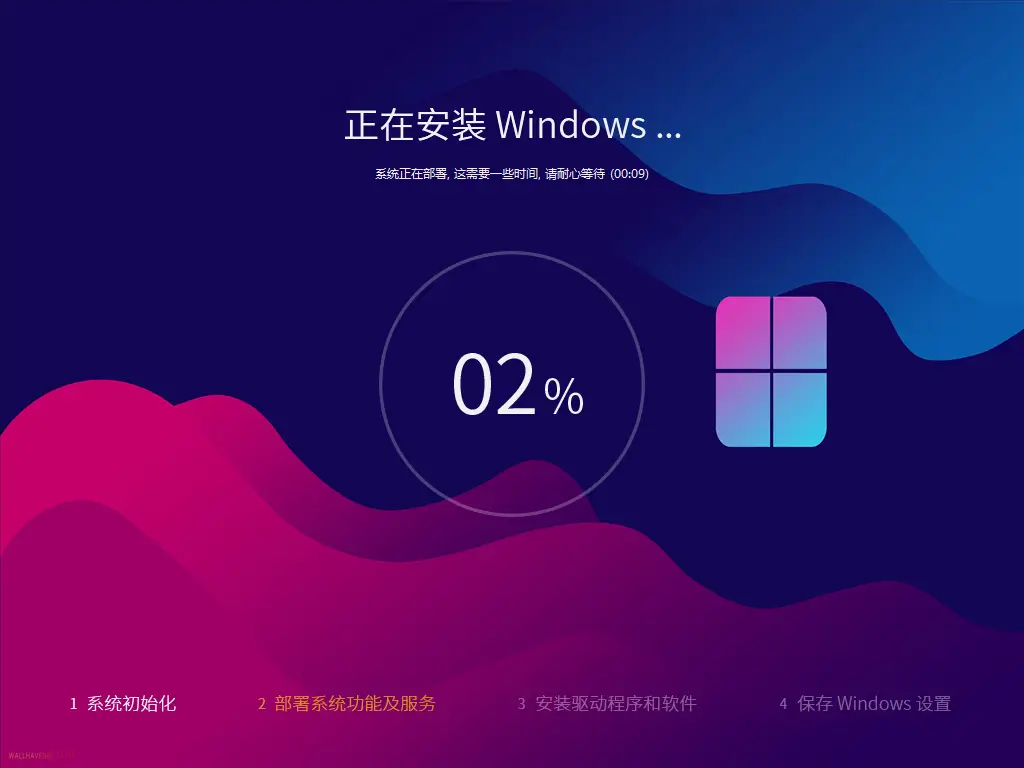 系统玩家Win11 24H2 26100.8875优化版(2026.6.21) 2 Windows 11 Pro 系统安装进度画面