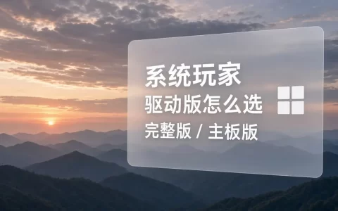 完整驱动版和主板驱动版怎么选